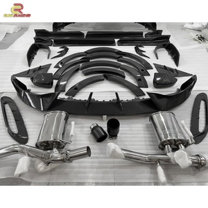 Nouveauté - Kit carrosserie en fibre de carbone partielle de style Mansori avec lèvre avant, pare-chocs arrière et échappement pour Aston Martin DBX 2024 - Product Image 4