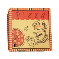 Boîte d'emballage alimentaire de 12, 14, 16, 18 pouces, boîte à pizza en carton ondulé avec logo personnalisé, boîte à pizza en papier kraft à emporter