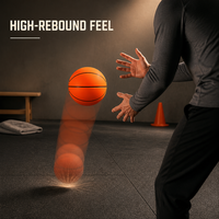 Ballon de basketball Aiju lesté, écologique, léger, silencieux, en mousse, taille 7/5, qualité supérieure, durable pour usage intérieur