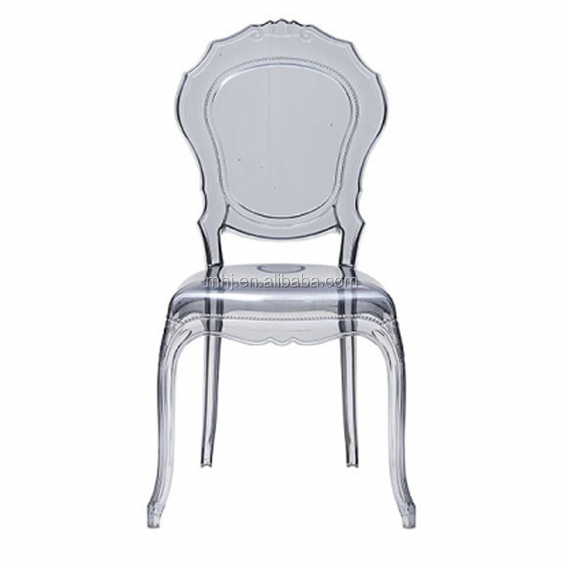 Оптовая продажа, современный Штабелируемый прозрачный акриловый прозрачный Свадебный обеденный стул принцессы Белла