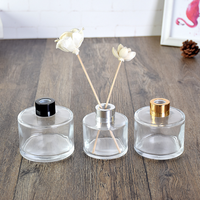 50ML 100ML 150ML 200ML, flacon d'aromathérapie classique, rond, carré, clair, diffuseur de parfum en verre, pour la maison