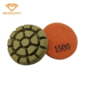 Almohadillas de pulido de suelo de diamante húmedo, Unión de resina de <span class=keywords><strong>3</strong></span> pulgadas para máquina de paleta eléctrica - Product Image 6