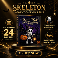 Calendrier de l'Avent d'Halloween : Boîte Cadeau Surprise – Compte à Rebours 24 Jours – Collection de Jouets – Idéal pour les Fêtes