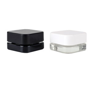 9Ml & 5Ml Zwarte Glazen Concentraat Potten Vierkante Kubus Cr Bloemoliecontainers Met Kindveilige Verpakking - Product Image 4
