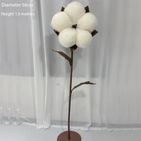 Installation artistique de fleurs en organza sur mesure, super grande, magnifique et atmosphérique, pour la décoration de scène de mariage, vitrine