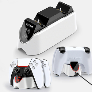 Kép Sạc Dock Cho P5 Mỏng <span class=keywords><strong>Pro</strong></span> P5 Điều Khiển Nhựa Sạc Trạm Loại C Đôi Nhanh Chóng Sạc Phụ Kiện Cho PS5 Điều Khiển - Product Image 2
