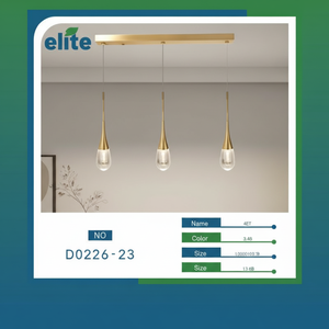 Design moderno a sospensione in oro con Base E12/E26 per decorazioni in alluminio materiale acrilico plastico in alluminio - Product Image 1