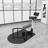 Meilleur fauteuil de barbier ergonomique et durable à rotation 360° pour usage professionnel en salon avec roulettes