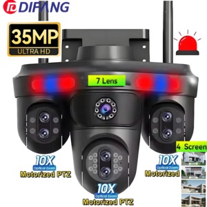 35mp 7 ống kính <span class=keywords><strong>4</strong></span> màn hình PTZ an ninh máy ảnh ngoài trời không thấm nước Wifi 360 mạng Máy ảnh 10x zoom tự động theo dõi <span class=keywords><strong>IP</strong></span> máy ảnh - Product Image 5