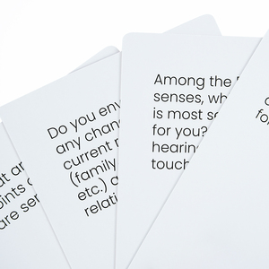 Jeu de cartes personnalisé à coins arrondis 100 questions pour couples, conversation, fête de famille, pour les sports de loisirs en intérieur - Product Image 2