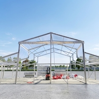 Tenda di Lusso Bianca Grande per Matrimoni ed Eventi, Capacità 200/800 Persone, Adatta per Eventi in Chiesa e Uso Esterno