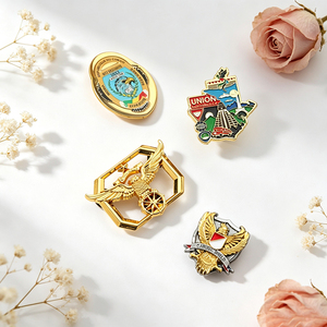 Badges en métal personnalisés en gros, épingles de revers en émail dur ou souple, broches avec carte de support pour vêtements et souvenirs - Product Image 4