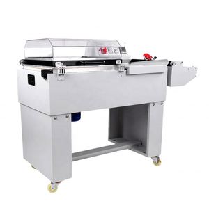 Machine d'emballage sous film rétractable semi-automatique électrique FM-5540 2-en-1 pour films <span class=keywords><strong>POF</strong></span>/PP, destinée aux boîtes de conserve alimentaires et à l'emballage de marchandises - Product Image 2