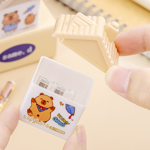 <span class=keywords><strong>Taille</strong></span>-<span class=keywords><strong>crayon</strong></span> manuel multicolore créatif en forme de <span class=keywords><strong>maison</strong></span> deux trous design en plastique pour enfants papeterie en gros - Product Image 4