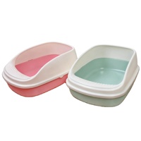 Bac à litière semi-fermé pour chat avec pelle offerte, disponible en tailles S/M