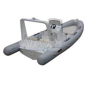 プレミアムホワイトグラスファイバーリブハルボート 680cm スムーズな航海と釣りのためのホットアイテム - Product Image 1