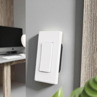 Plaque de Cadre d'Interrupteur Intelligent 220V Standard US en Aluminium, Accessoires de Décoration pour Interrupteur, Certifiée ROHS/ISO9001, Durable et Étanche