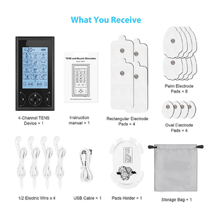 4 Saluran 24Mode Mesin Simulator Tenaga Kerja untuk Pria Wanita Pijat Denyut Elektronik Bahu Punggung Menghilangkan Rasa Sakit - Product Image 6