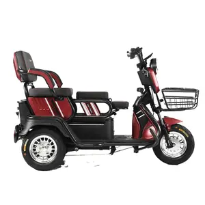 Hot Sell 600W 60V 20Ah e Trike Folding Fat Tire Recumbent Trike Electric Tricycle Child Seat For Old People