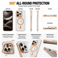 Casing Hybrid Bingkai Dalam Dua Warna TPU TPE PC 2.5mm untuk iPhone 18 Pro Max 18 Pro 17/16/15 dengan Kickstand Magnetik Grosir