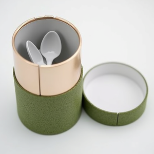 Cilindro de diseño personalizado de lujo con personalidad, aceites esenciales cosméticos, delineador de ojos, caja de embalaje de tubo de papel redondo de cartón - Product Image 2