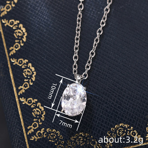 Collana con Ciondolo Ovale Minimalista per Donne, Elegante Gioiello di Moda per Uso Quotidiano, Idea Regalo - Product Image 6