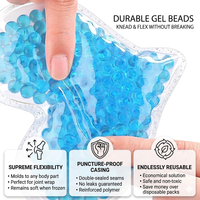 Mini compresse de gel chaude et froide en forme de cœur, réutilisable, apaisante, avec perles de gel rafraîchissantes, masque pour les yeux, compresse de gel pour les lèvres, pour promotion