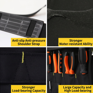 Heavy Duty Tool Bag for Large Sets Durable Large Tool Bags for Men Women with Adjustable Shoulder Strap Storage Bag - Product Image 6