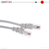 2 Paires torsadées Cat3 RJ11 Round Telephone Jumper Cable RJ11 Patch Cord With 6P4C Crystal Connector