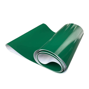 Yeşil Hafif PVC Parlak Konveyör Bant Rulosu 10 Metre Uzunluğunda Üretim Hattı Aksesuarı Ayarlanabilir Hızlı Kauçuk Malzeme - Product Image 1