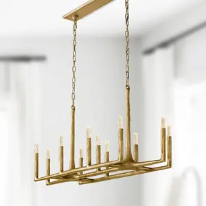 Luxury Modern Industrial Style Branch Style Chandelier Ceiling Light Fixture For Living Dining Room Bedroom Kitchen Island Foyer