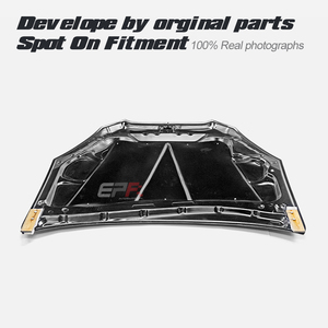 ฝากระโปรงหน้าคาร์บอนไฟเบอร์สำหรับ Hyundai Genesis Coupe ปี 2013-2015 รุ่น AM แบบติดตั้งด้วยสลักเกลียวพร้อมคลิปล็อค สีดำ รับประกัน 3 เดือน - Product Image 3