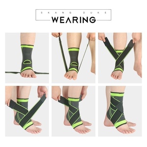 Unisex đàn hồi nylon ngoài trời thể thao mắt cá chân bảo vệ chống bong gân nén Brace hỗ trợ dây đai và băng quấn - Product Image 4