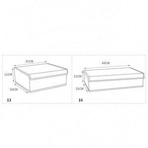 Organizador de armario plegable de venta directa de fábrica con tapa, cajón, sujetador, calcetines, almacenamiento para uso en armario para ropa - Product Image 4