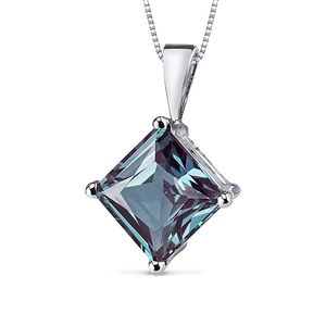 SKA 925 Sterling Silver Vintage Marquise Cut <strong>Alexandrite</strong> Jewelry <strong>Necklaces</strong> - Product Image 5