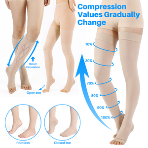 Compports tùy chỉnh Lớp <span class=keywords><strong>2</strong></span> nén Ted chống giãn tĩnh mạch nén vớ cho chân sưng phù - Product Image 2