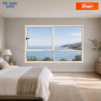 Nueva Ventana Interior de Diseño Minimalista con Marco Delgado Horizontal de Aleación de Aluminio 2026, Insonorizada y con Rotura de Puente Térmico, Personalizable