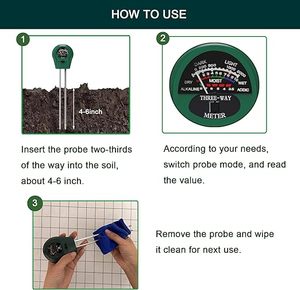 3-trong-<span class=keywords><strong>1</strong></span> đất Tester phát hiện chính xác của ánh sáng, độ ẩm & PH, CE & Rohs chứng nhận làm vườn và nông nghiệp OEM/ODM nhà máy giá - Product Image 4
