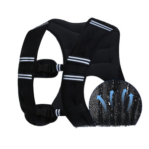 <span class=keywords><strong>Gilet</strong></span> <span class=keywords><strong>lesté</strong></span> réglable unisexe pour l'entraînement physique, la course à pied, les squats, la randonnée et les sports - Product Image 2