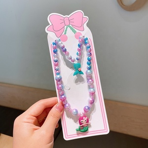 Collier et bracelet de princesse fantôme sirène, ensemble de perles pour fille, accessoires perlés faits à la main, nouvelle collection - Product Image 5