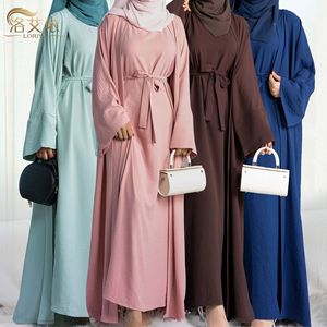 2025 Rắn Màu Sắc Giản Dị Abaya Cho Mùa Hè Cho Qatar Dubai Saudi Arabia <span class=keywords><strong>Bahrain</strong></span> Trung Đông Hồi Giáo Quần Áo - Product Image 6