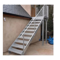Escalier en fil d'acier pour économiser de l'espace Escalier extérieur en métal
