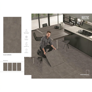 Vistaar Rustic Grey Porcelain Tiles 600x1200mm Anti Slip Surface for Villa Outdoor Flooring Projects - Product Image 4