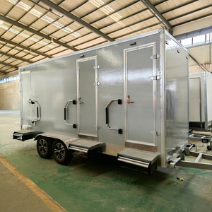 2025 <b>Portable</b> Mobile Sandwich Panel Outdoor Rv Restroom Trailers Washroom Toilet <b>Shower</b> Room Container Wheels - Product Image 1