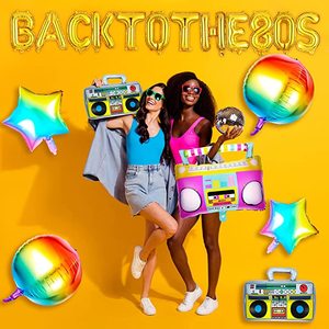 Ballon bannière <span class=keywords><strong>Hip</strong></span> <span class=keywords><strong>Hop</strong></span> style années 80, <span class=keywords><strong>radio</strong></span> rétro, ballon en feuille 4D, anniversaire, décoration de fête années 90 - Product Image 5