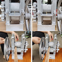 Máquina Manual para Cortar Bambú, Cortadora de Tiras de Bambú con Manivela, Máquina Industrial para Procesar y Separar Láminas de Bambú