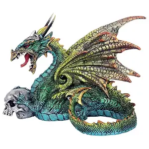 Estatua de resina personalizada de Marvel, estatua de dragón, decoración de Halloween, juguete de dragón