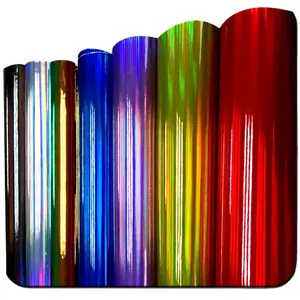 Rotolo di vinile autoadesivo stampabile olografico in vinile PVC lucido Laser olografico fornitore vinile con stampa Laser