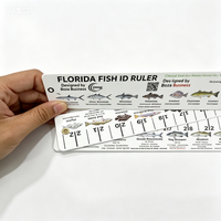 Règle de mesure de poisson pliable en PVC à 3 volets personnalisée, planche de mesure de pêche portable avec logo personnalisé, cadeau promotionnel pour pêcheurs
