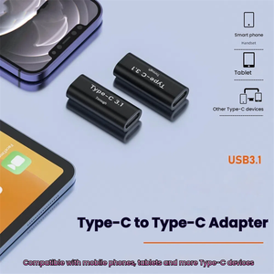 محول توسيع تحويل PD W 10Gbps USB Type C OTG ، محول تمديد ثنائي الاتجاه من الإناث إلى الذكور إلى الإناث - Product Image 3